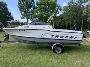 clean boat after pressure washing