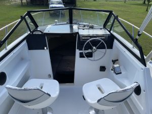 clean boat after pressure washing