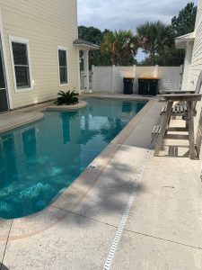 Cleaning a pool deck in Gulf Shores