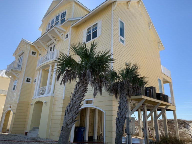 Pressure Washing a house in Gulf Shores