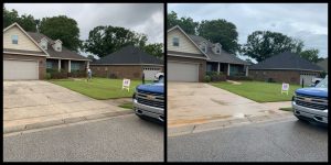 Pressure Washing A Driveway in Fairhope Alabama